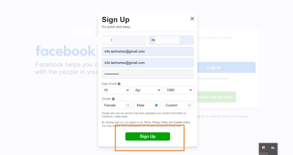 How to create Facebook business account with just a minute