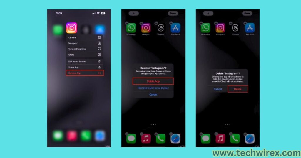 How to Uninstall an app on iPhone from the Home Screen using Haptic Touch