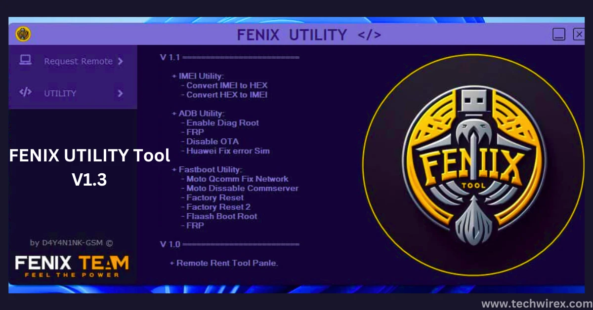 FENIX UTILITY Tool Free Download & Convert IMEI to HEX or HEX to IMEI