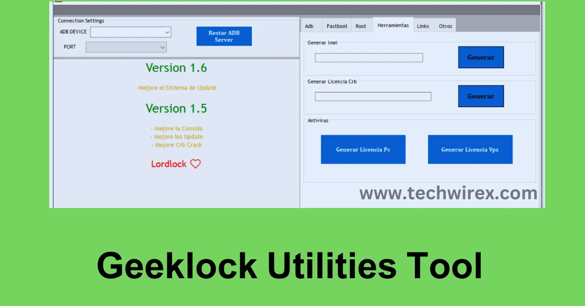 New Update v1.6 Geeklock Utilities Tool Free Download
