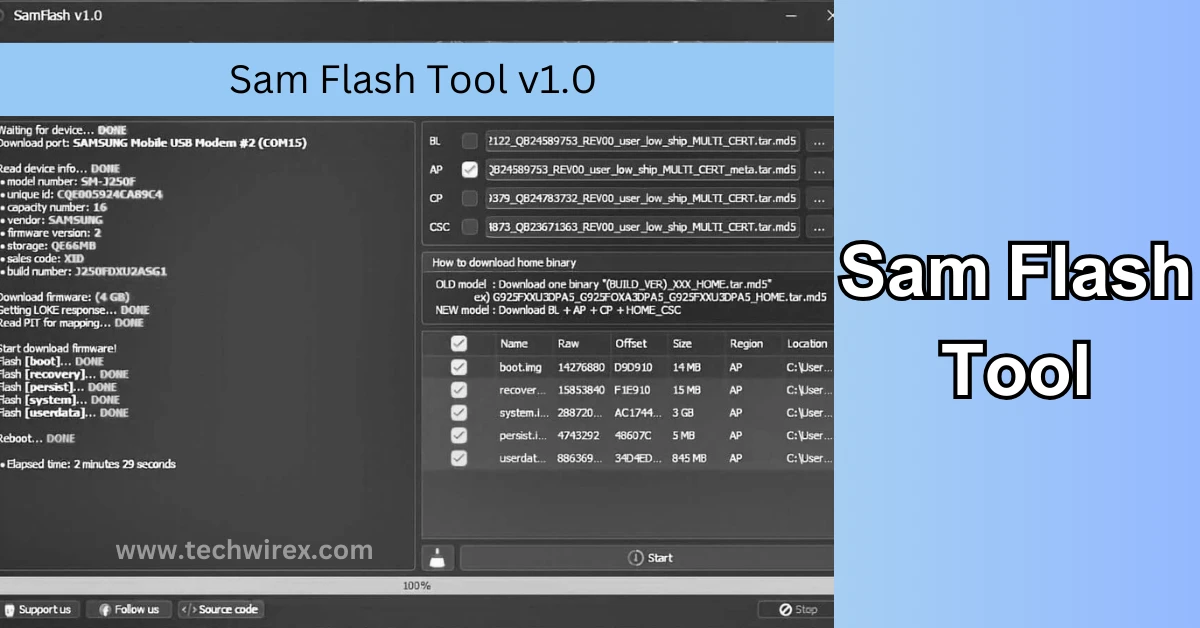New Update Version Sam Flash Tool Download Support 4 File Flashing