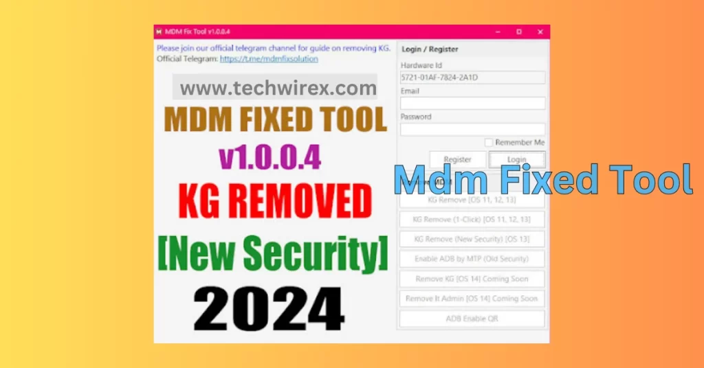 Mdm Fixed Tool Free Download Latest Version (New Security)
